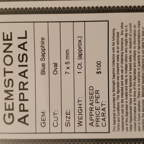 Midnight Sapphire Stone - Picture 6 of 6